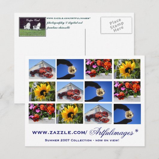 2007 het Collectie van de Zomer Briefkaart (Voorkant / Achterkant)