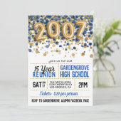 2007 High School College reünie uitnodiging (Staand voorkant)