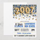 2007 High School College reünie uitnodiging (Voorkant / Achterkant)