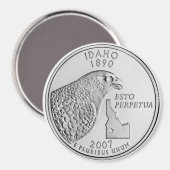 2007 Idaho State Quarter magneet (Voorkant / Achterkant)