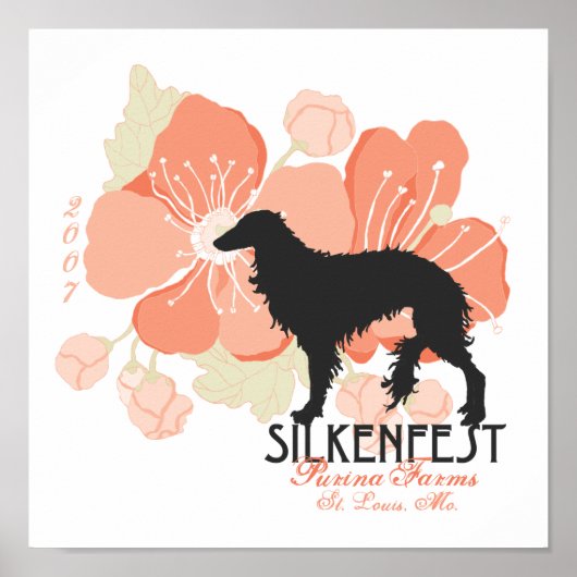 2007 Silkenfest logo Crystal Buckey poster/print Poster (Voorkant)
