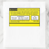 2007 Tacoma A / C airconditioning sticker (Tas)