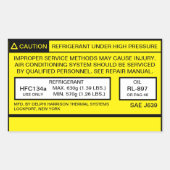 2007 Tacoma A / C airconditioning sticker (Voorkant)