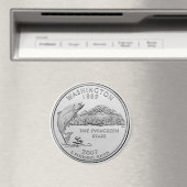 2007 Washington State Quarter Magneet (Insitu (Vaatwasser))