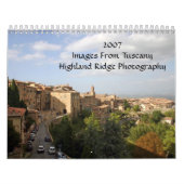 2007Afbeeldingen uit ToscaneHighland Ridg... Kalender (Hoes)