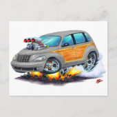 2008-10 PT Cruiser Grey Woodie Briefkaart (Voorkant)