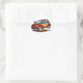 2008-10 PT Cruiser Maroon Woodie Ronde Sticker (Tas)