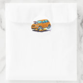 2008-10 PT Cruiser Oranje auto Ronde Sticker (Tas)