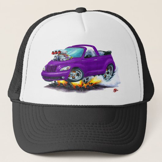 2008-10 PT Cruiser Paars converteerbaar Trucker Pet (Voorkant)