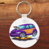 2008-10 PT Cruiser Paarse Woodie Sleutelhanger (Voorkant)