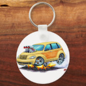 2008-10 PT Cruiser Tan Woodie Sleutelhanger (Voorkant)