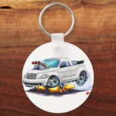 2008-10 PT Cruiser White Convertible Sleutelhanger (Voorkant)