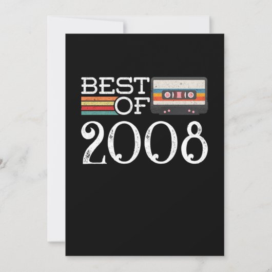 2008  12 e Jubileum op de geboorte Gift Kaart (Voorkant)