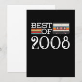 2008  12 e Jubileum op de geboorte Gift Kaart (Voorkant / Achterkant)