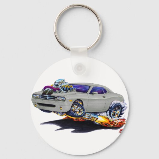 2008-2010 Challenger Grey Car Sleutelhanger (Voorkant)