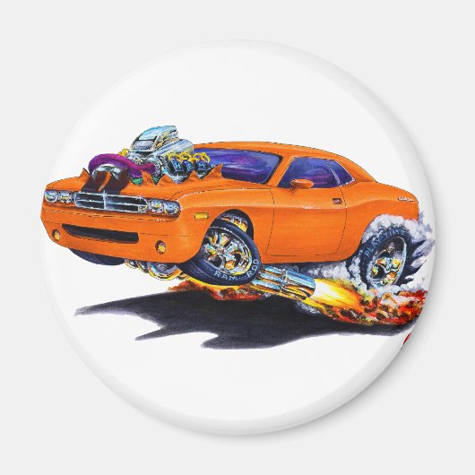 2008-2010 Challenger Oranje car Magneet (Voorkant)