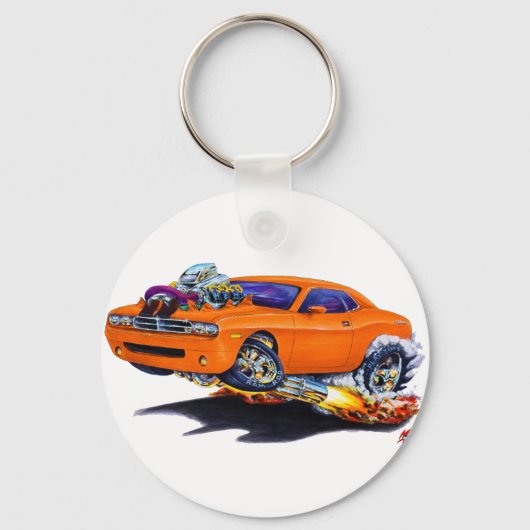 2008-2010 Challenger Oranje car Sleutelhanger (Voorkant)
