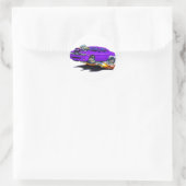 2008-2010 Challenger Paarse car Ronde Sticker (Tas)