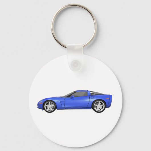 2008 Corvette: Sportwagen: Blau Afwerking: Sleutelhanger (Voorkant)