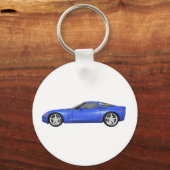 2008 Corvette: Sportwagen: Blau Afwerking: Sleutelhanger (Voorkant)