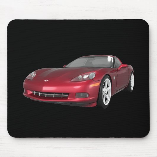 2008 Corvette: sportwagen: Candy Apple afwerking: Muismat (Voorkant)