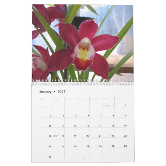 2008 Een jaar van orchideeën Kalender (Jan 2027)