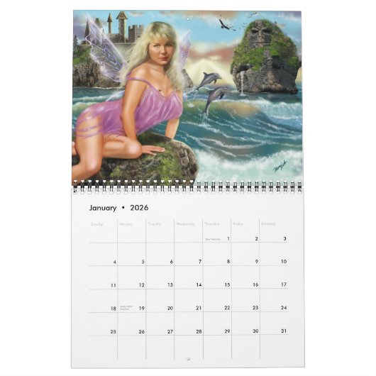 2008 Fantasy Portret Calendar Kalender (Jan 2026)
