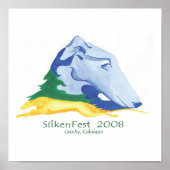 2008 Silkenfest logo Kim Tucker poster/print Poster (Voorkant)