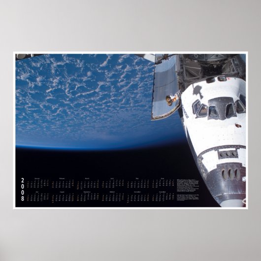 2008 Space Shuttle Calendar Poster (Voorkant)