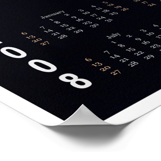 2008 Space Shuttle Calendar Poster (Hoek)