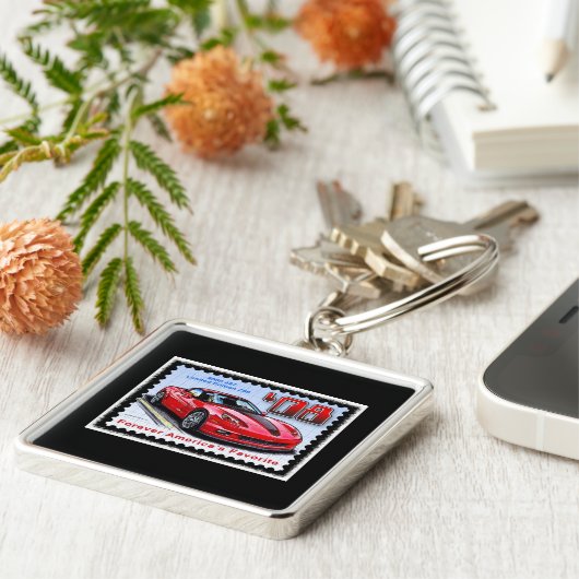 2008 Special Limited Edition Corvette 427 Z06 Sleutelhanger (Zijkant)