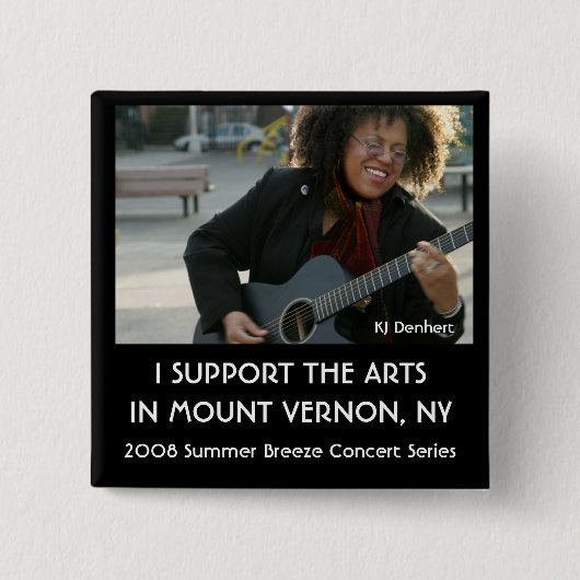 2008 Summer Breeze Concert Series Vierkante Button 5,1 Cm (Voorkant)