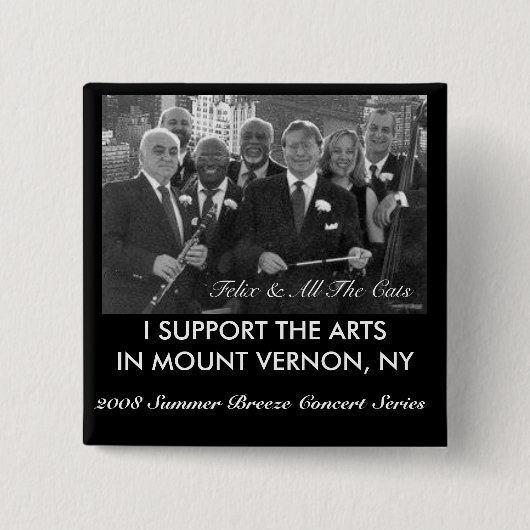 2008 Summer Breeze Concert Series Vierkante Button 5,1 Cm (Voorkant)