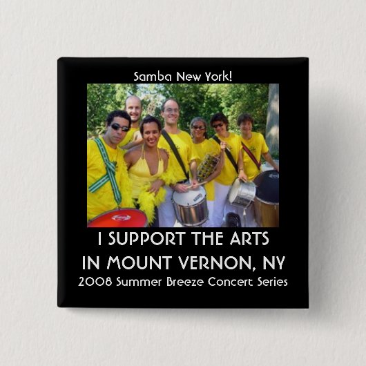 2008 Summer Breeze Concert Series Vierkante Button 5,1 Cm (Voorkant)