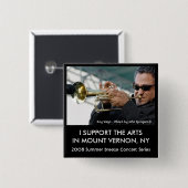 2008 Summer Breeze Concert Series Vierkante Button 5,1 Cm (Voorkant /achterkant)