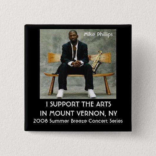 2008 Summer Breeze Concert Series Vierkante Button 5,1 Cm (Voorkant)