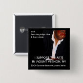 2008 Summer Breeze Concert Series Vierkante Button 5,1 Cm (Voorkant /achterkant)