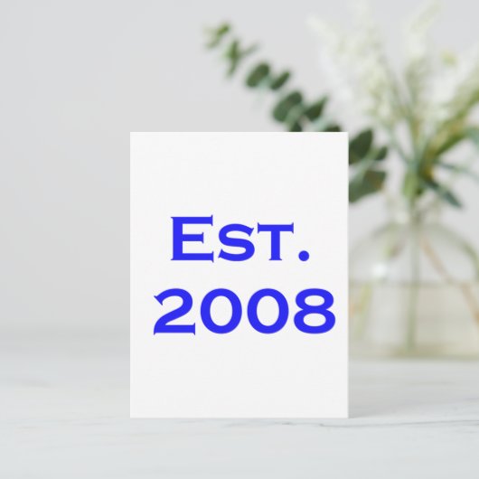 2008 vastgesteld briefkaart (Staand voorkant)