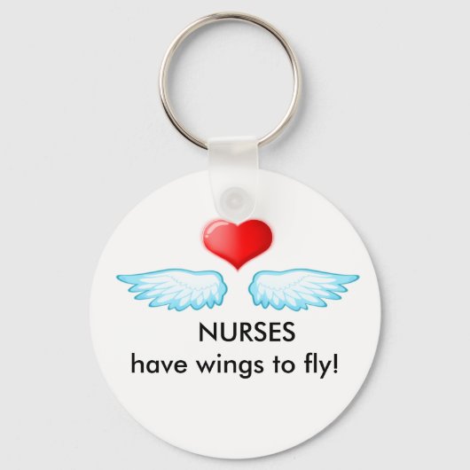 2009111418528, NURSES heeft vleugels om te vliegen Sleutelhanger (Voorkant)