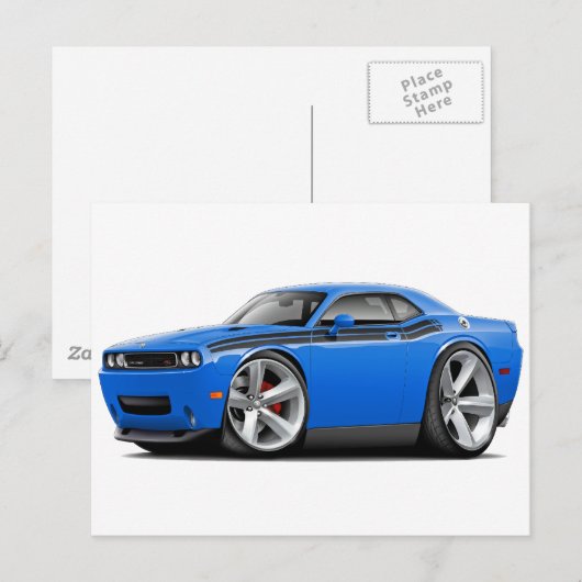 2009-11 Challenger RT5 Blue-Black Car Briefkaart (Voorkant / Achterkant)