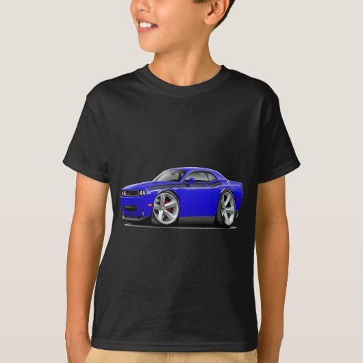 2009-11 Challenger RT Blue-Black auto T-shirt (Voorkant)