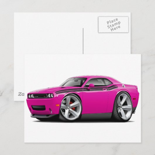 2009-11 Challenger RT Fuschia-Black Briefkaart (Voorkant / Achterkant)