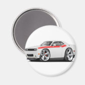 2009-11 Challenger RT White-Red Car Magneet (Voorkant / Achterkant)