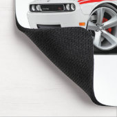 2009-11 Challenger RT White-Red Car Muismat (Hoek)