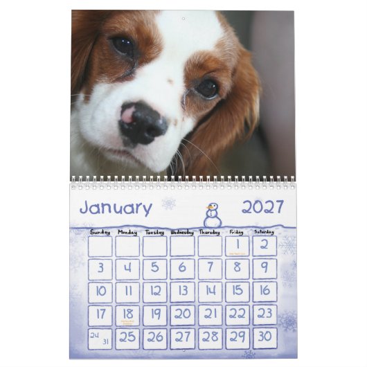 2009-2010 Cavalier King Charles Spaniel Agenda Kalender (Jan 2027)