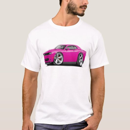 2009-2011 Challenger RT Fuschia auto T-shirt (Voorkant)