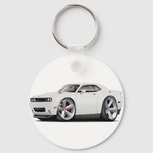 2009-2011 Witte motorwagen voor Challenger RT Sleutelhanger