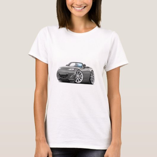 2009-2013 Miata Grey Car T-shirt (Voorkant)