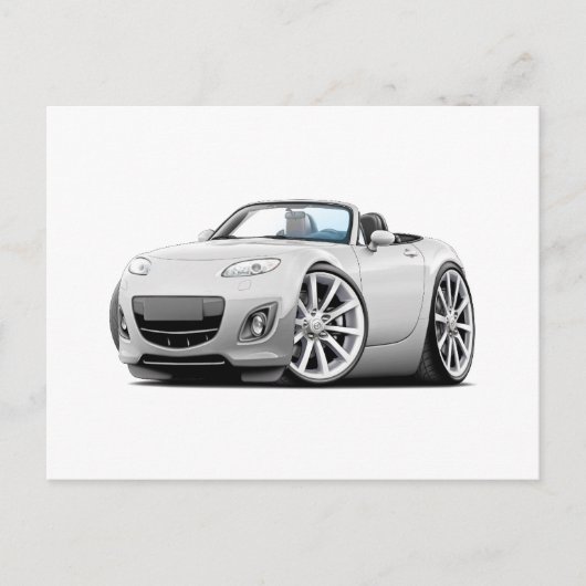 2009-2013 Miata White car Briefkaart (Voorkant)