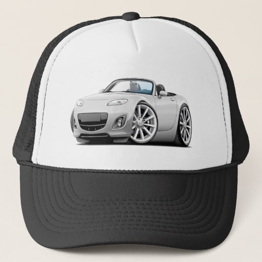 2009-2013 Miata White car Trucker Pet (Voorkant)